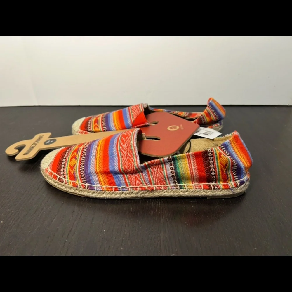Minnetonka Pam Espadrilles Frisco Stripe Multicolor Womans 10